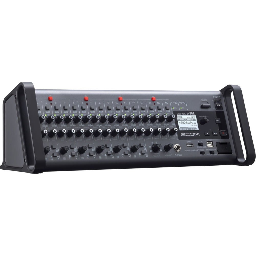 Zoom LiveTrak L-20R 20Ch Wireless Digital Mixer Recorder
