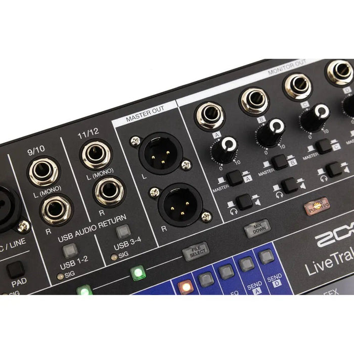Zoom | LiveTrak L12Next | 12 Ch Digital Mixer & 32Bit Float Multitrack Recorder (FXR016N) - Gsus4