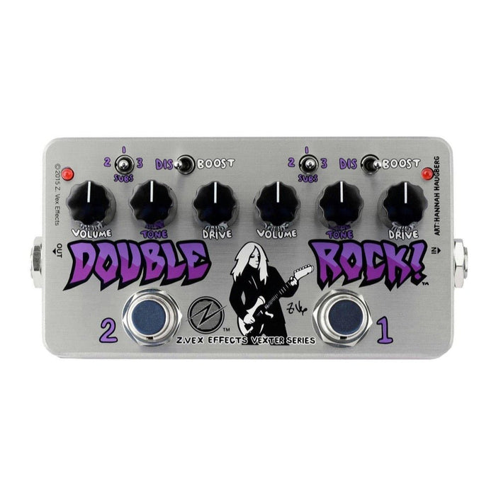 ZVEX | Double Rock | Distortion & Boost Pedal | Vexter Series (ZVEX - Vexter - Double - Rock) - Gsus4