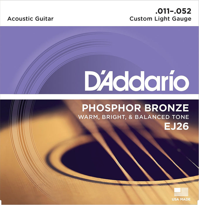 D'Addario Acoustic Guitar Strings Phosphor Bronze - Gsus4