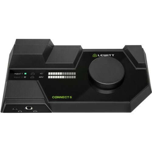 Lewitt | CONNECT 6 | Desktop 6x6 Dual USB-C Audio Interface | for Computer and Phone/Tablet