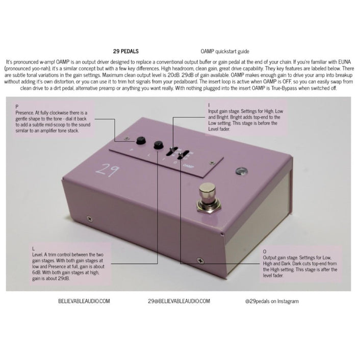 29 Pedals OAMP The Output Driver Output Buffer / Boost The Ultimate
