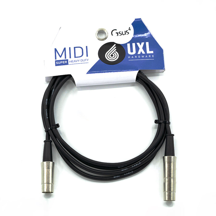 UXL | UMD2 | MIDI Cable | w/ Metal Plugs | 2M