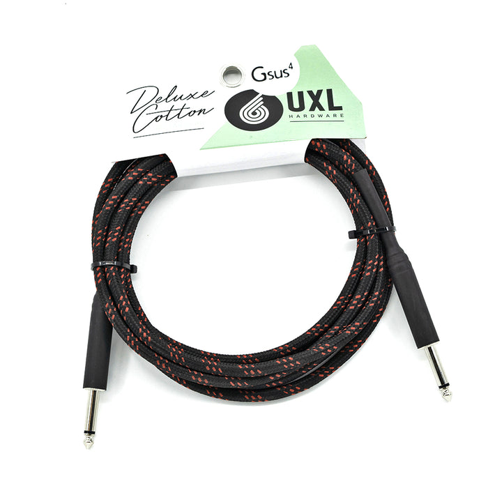 UXL | UKD-3 | Deluxe Cotton Braided TS Instrument Cable | 3M