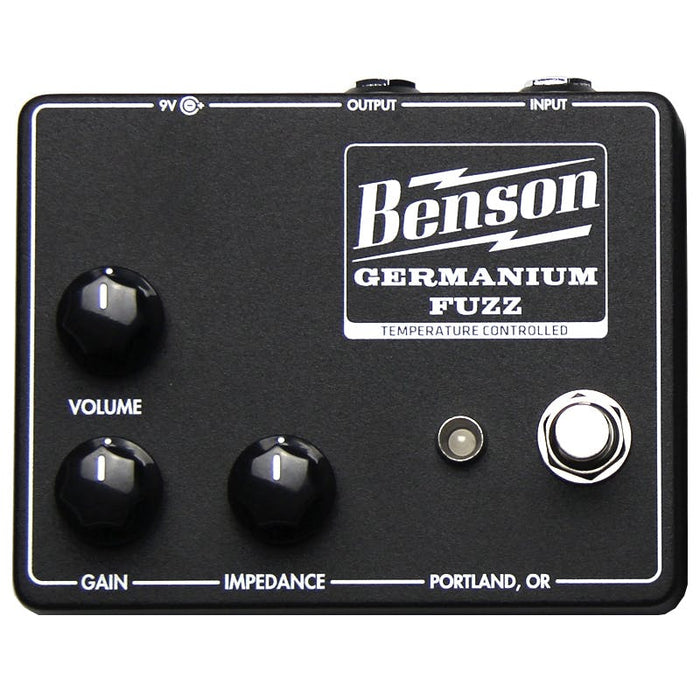 Benson Amps | Temperature Controlled GERMANIUM FUZZ | Studio Black