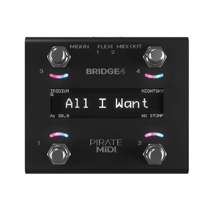 Pirate MIDI | Bridge4 | MIDI Foot Controller | Flexiports