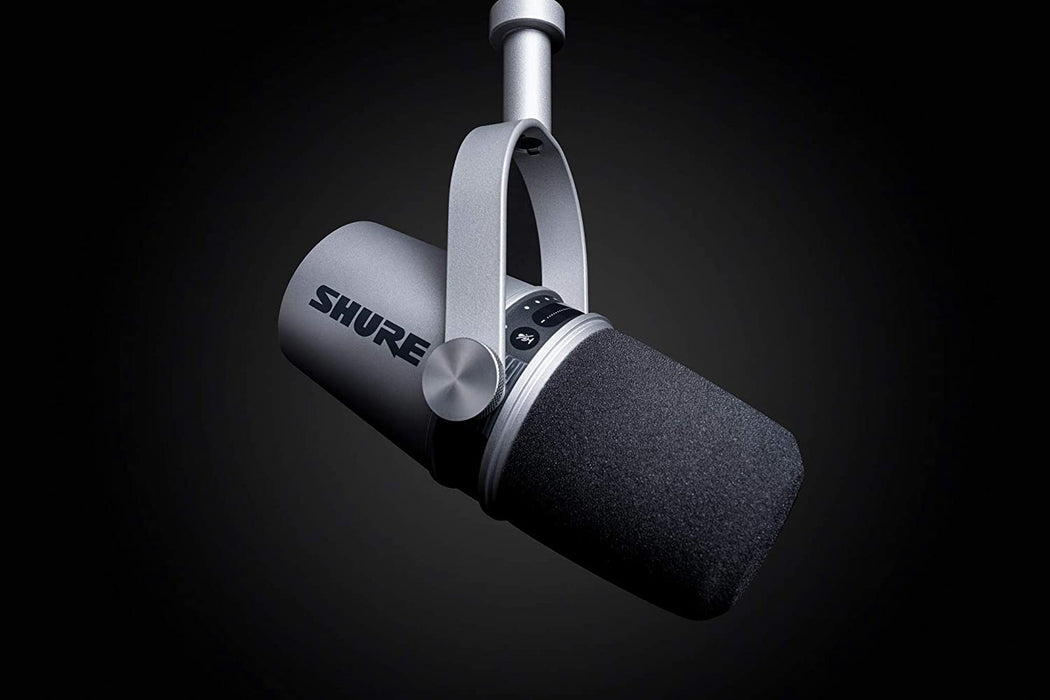 Shure MV7 USB Podcast Microphone and Stand