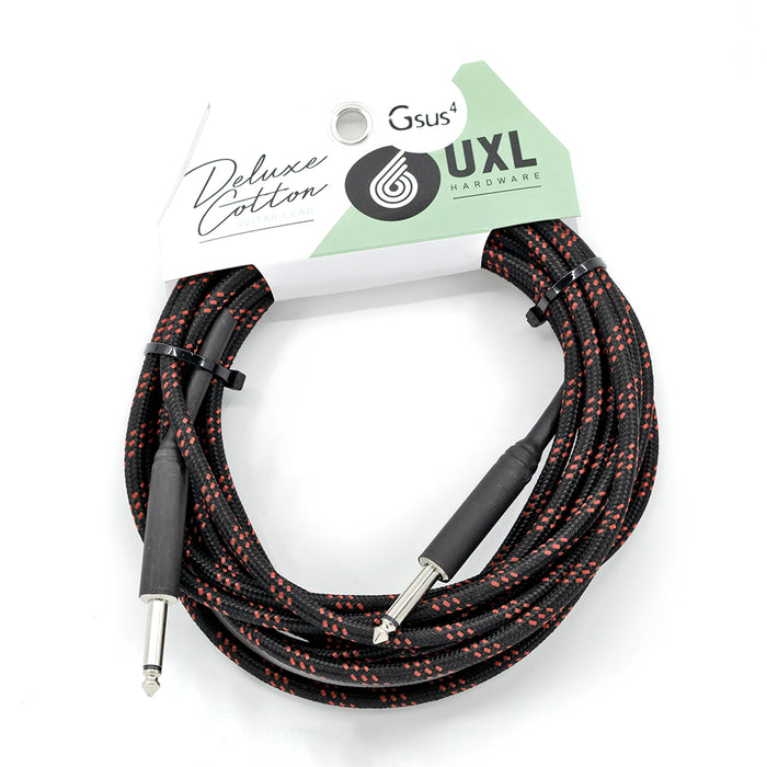 UXL | UKD-5 | Deluxe Cotton Braided TS Instrument Cable | 5M