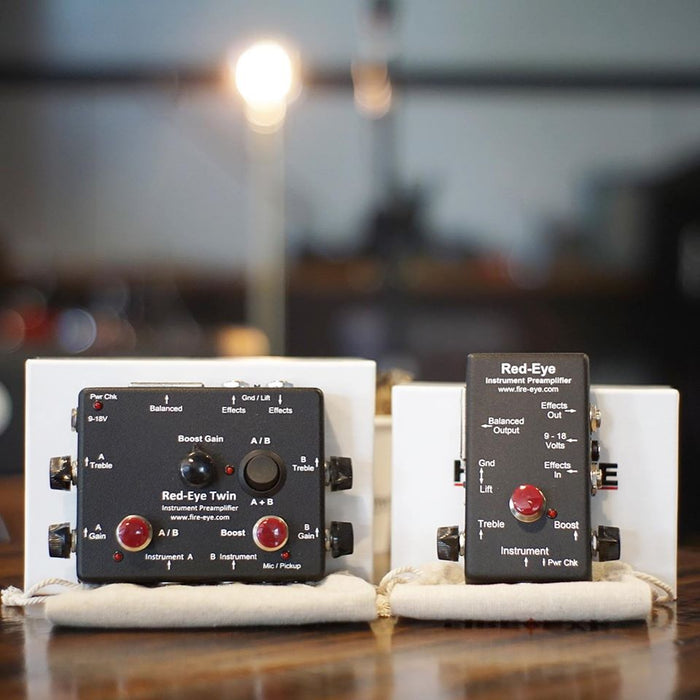 Red-Eye Twin™ MK2 | Active & Passive Preamp DI Box w/ Clean Boost, Effects Loop & AB Switch