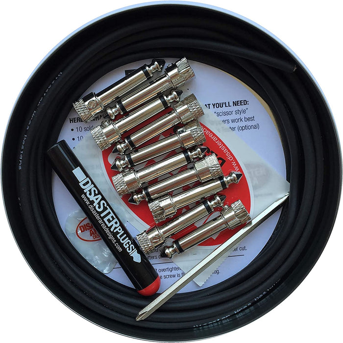 Disaster Area Designs | Evo Solderless | Cable Kits | 10 Plugs & 10Ft Cable | USA Made