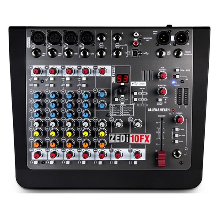Allen & Heath | ZEDi-10FX | 10Ch Hybrid Compact Mixer | w/ Built-in FX & USB Interface