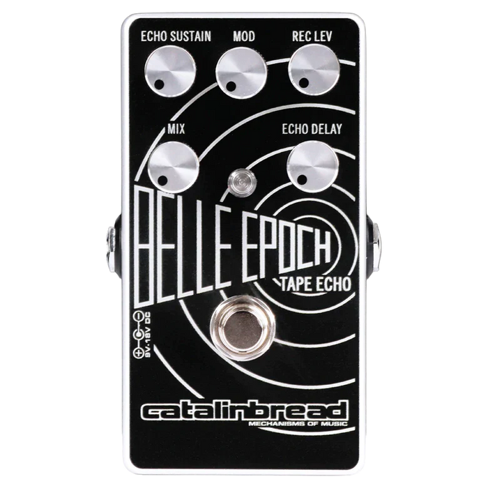 Catalinbread | Belle Epoch | Tape Echo Based on the EP-3 Echoplex (Black And Silver)