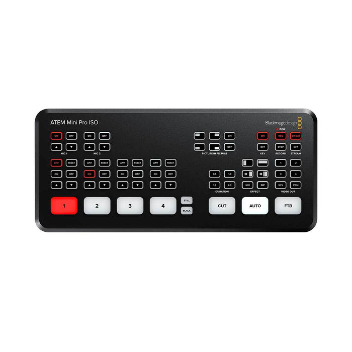 Blackmagic | ATEM Mini Pro ISO | HDMI Live Stream Switcher | Multiview, 5x H.264 Recording and more
