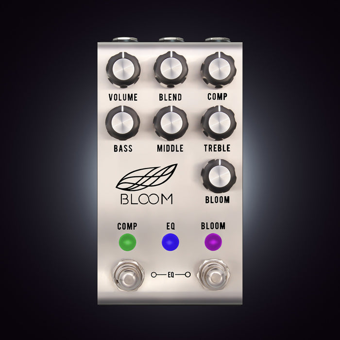 Jackson Audio | BLOOM V2 MIDI | SILVER | Compressor, EQ, Boost & Bloom w/ MIDI Switch