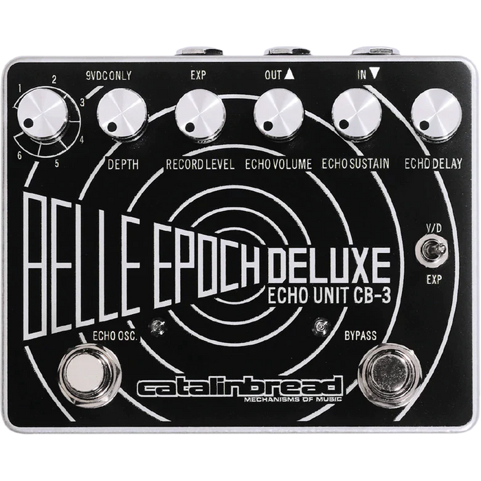 Catalinbread | Belle Epoch Deluxe | Based on the 1970’s Maestro Echoplex® EP-3 (Black And Silver)