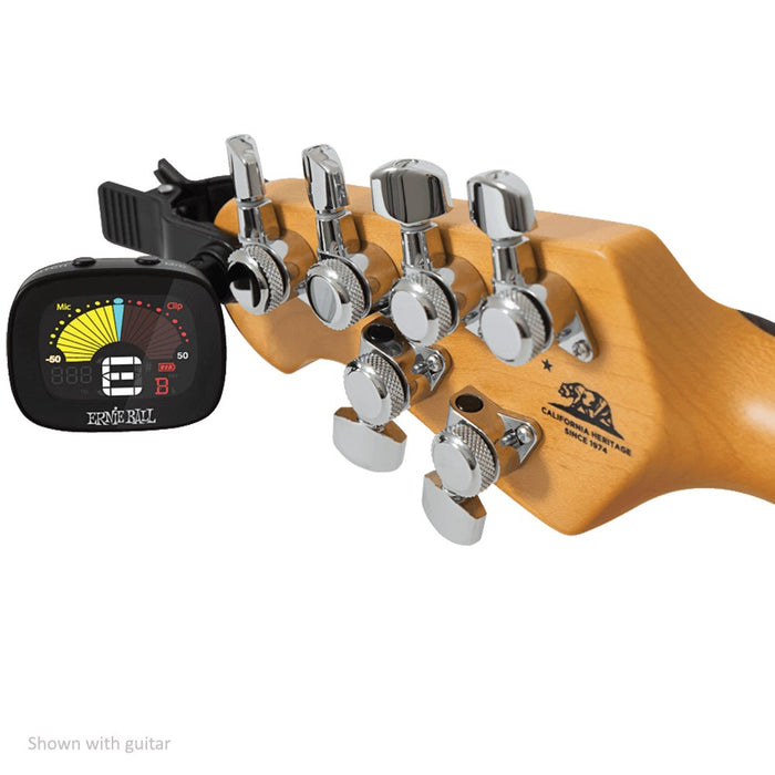 Ernie Ball | Flextune | Clip-On Chromatic Tuner | for Guitar, Bass, Ukulele, and Violin | P04112