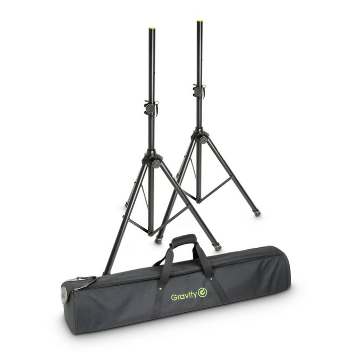 Gravity | SS 5211BSET1 | Pair | Speaker Stands (35mm) | Up to 1.9M & 50Kg | w/ Carrying Bag