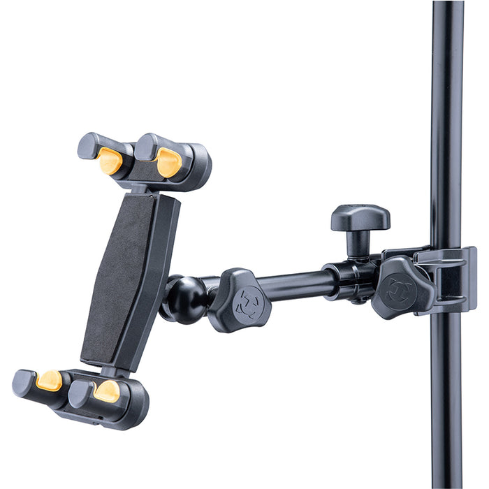 Hercules | 2-IN-1 Tablet & Phone Holder | DG307B | Clamp Style Attachment for Desks or Mic Stands