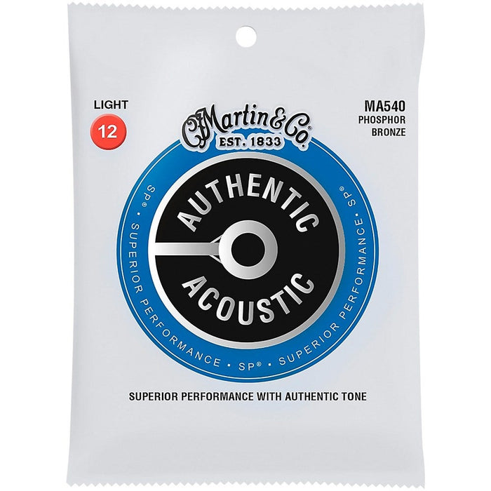 Martin | MA540 | SP 92/8 | Light Phosphor Bronze | Acoustic Guitar Strings | 12-54