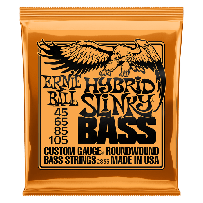 Ernie Ball | Hybrid Slinky | Nickel Wound BASS 4 Strings | 45-105 | P02833