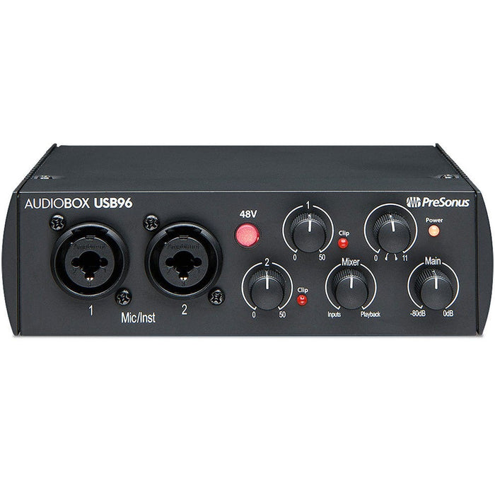 PreSonus | AudioBox USB96 | 2x2 Audio & MIDI Interface | Black