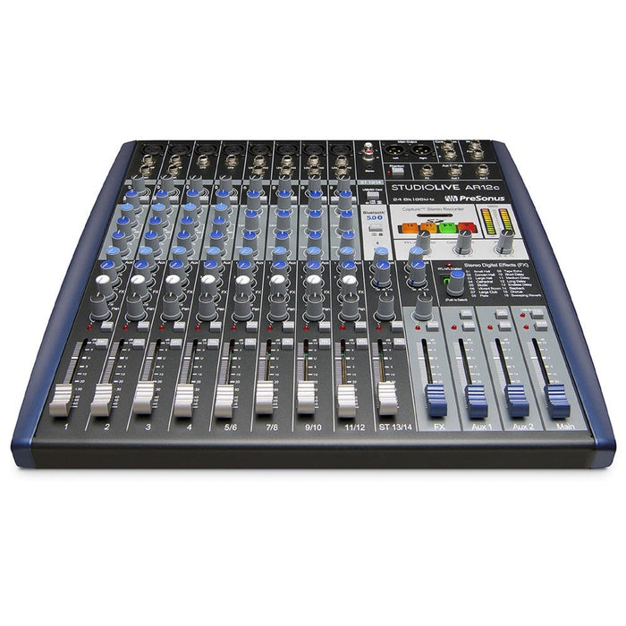 PreSonus | StudioLive AR12C | 12Ch Mixer | w/ Bluetooth & USB-C Multitrack Recording