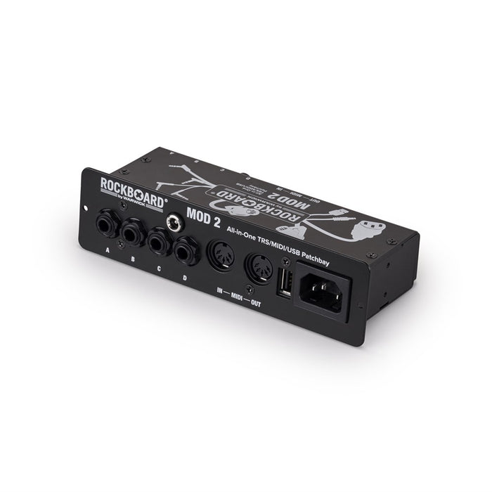 Warwick | Rockboard | MOD 2 V2 | All-in-One Patchbay | TRS, MIDI, IEC & USB Feedthrough