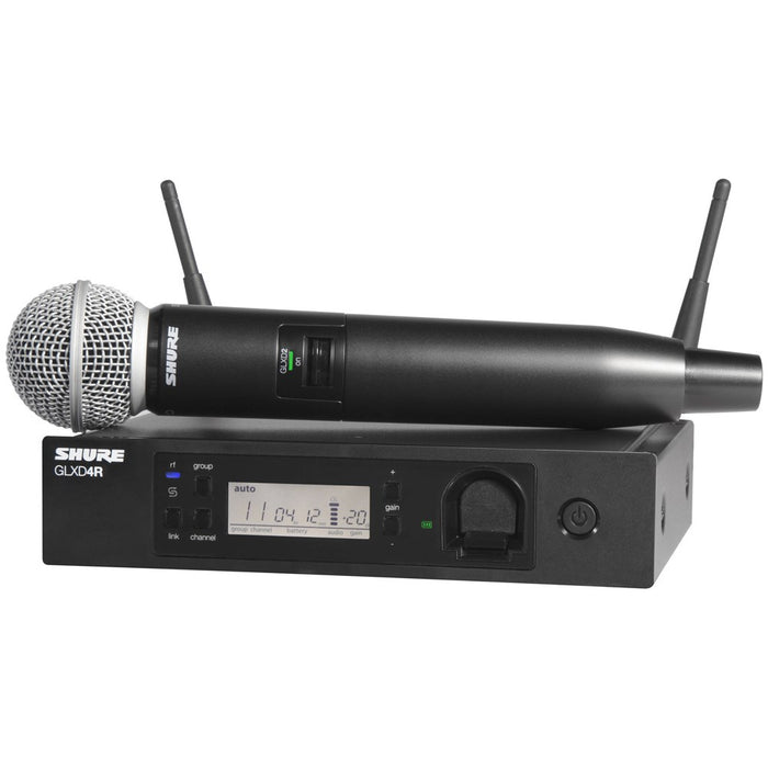 Shure | GLX-D | GLXD24R/SM58 | Digital Wireless Handheld Microphone System | Rackable