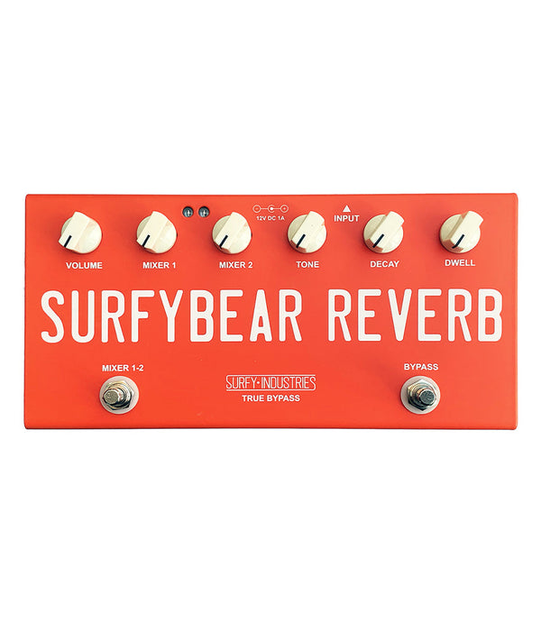 Surfy Industries | SurfyBear Compact | Real Spring Reverb | Fiesta Red