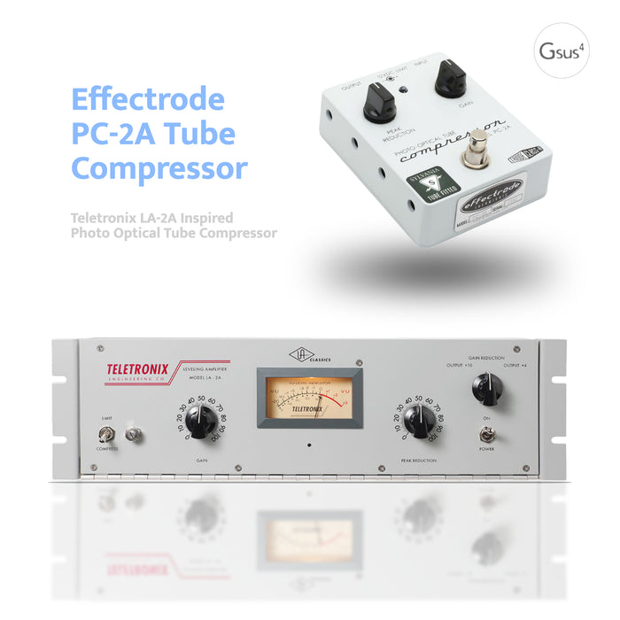 Effectrode | Photo Optical Tube Compressor | PC-2A | Inspired by LA-2A Leveling Amplifier