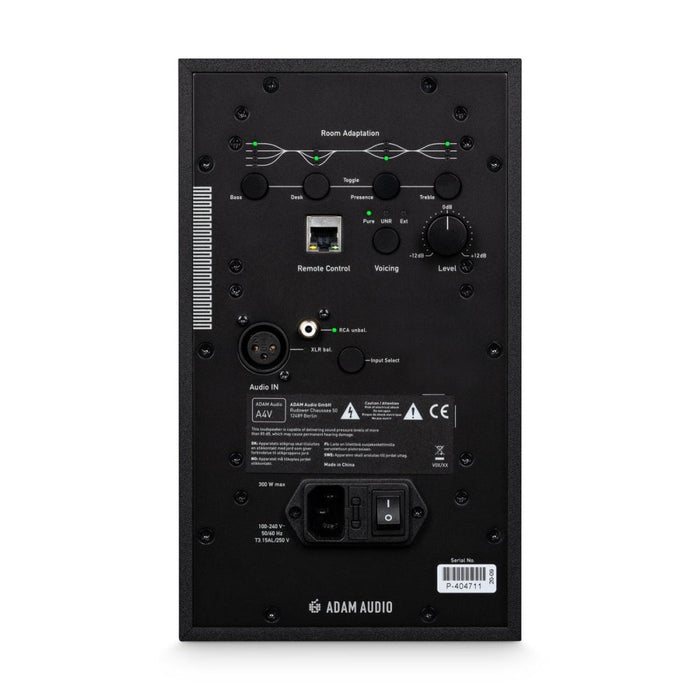 ADAM | A4V | 2 - Way 4" Nearfield Active Studio Monitor | w/ DSP based Environment Tuning (ADAM - A4V) - Gsus4