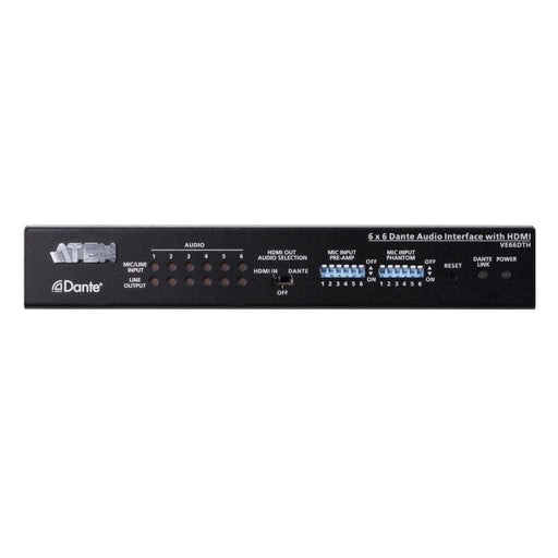 ATEN | VE66DTH | 6x6 Dante™ Networked Audio Interface w/ HDMI (ATEN - VE66DTH) - Gsus4