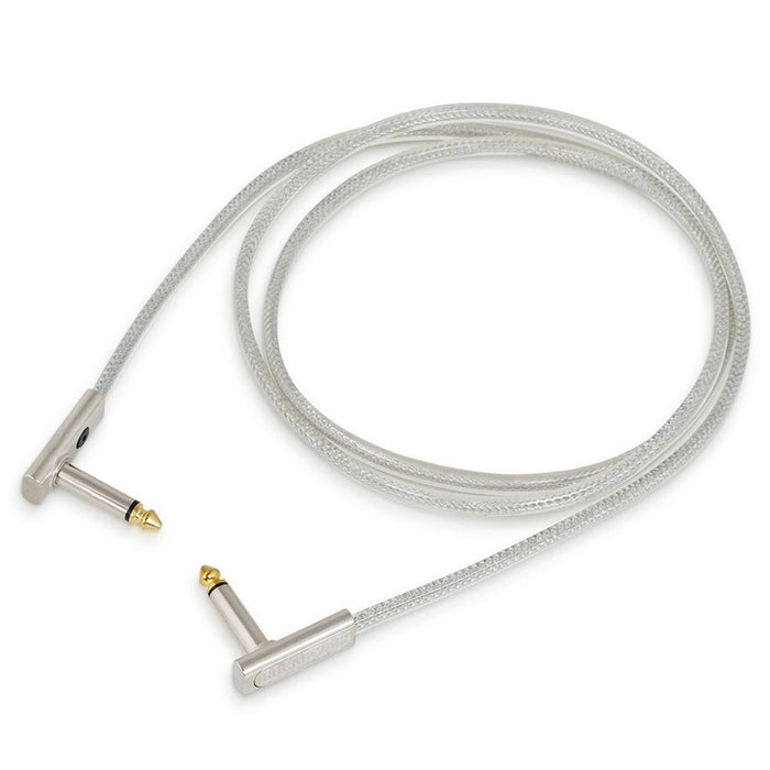 Rockboard | Flat Audio Patch Cable | Sapphire | TS Mono to TS Mono | Length 5cm to 80cm
