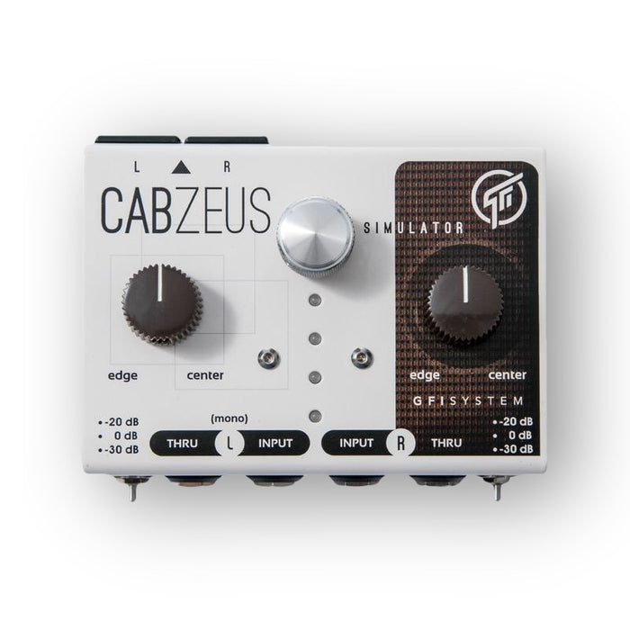 GFI System | CabZeus | Stereo Speaker Cabinet Simulator & DI Box | XLR Outputs
