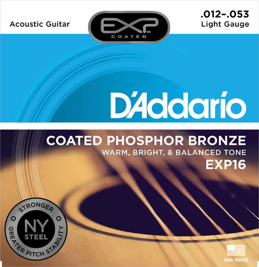D'Addario Acoustic Guitar Coated Strings EXP Phosphor Bronze - Gsus4