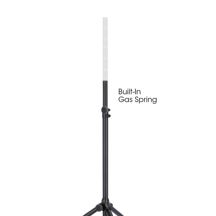Gravity | SP 5211GSB | Speaker Stand (35mm) w/ Gas Spring | Up to 1.9M & 25Kg | Black