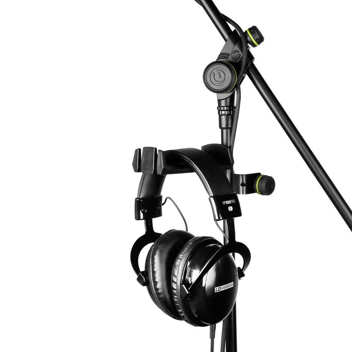 Gravity | HPHMS01B | Headphones Mount Hanger for Microphone Stand