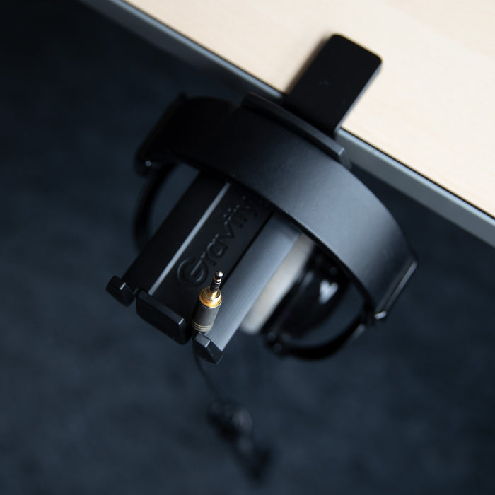 Gravity | HPHTC01B | Desk-Mount Headphones Hanger