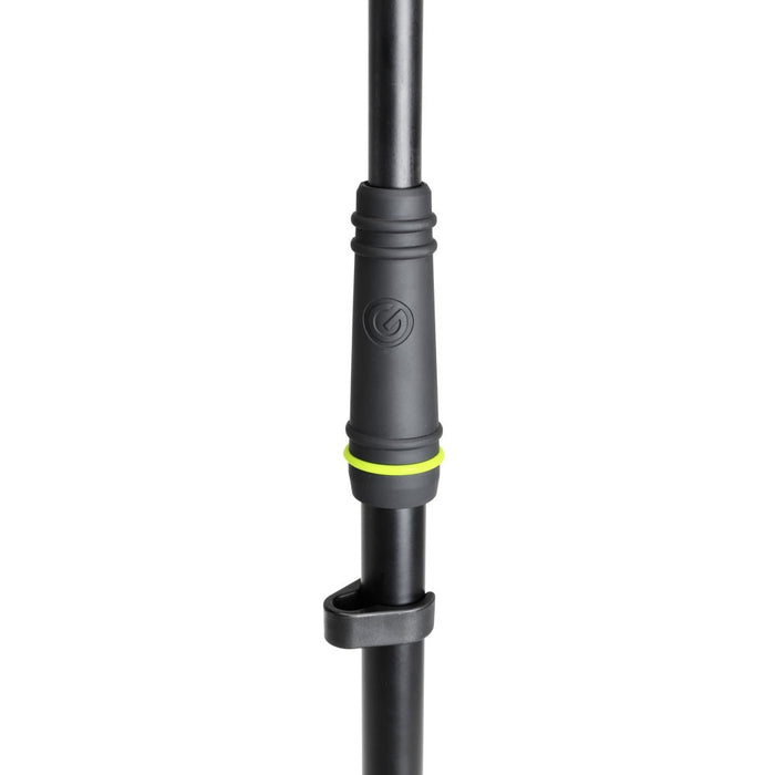 Gravity | MS2222B | Short Microphone Stand w/ Round Base & 2-Point Adjustment Telescoping Boom