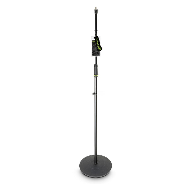 Gravity | MS23 | Microphone Stand w/ Round Base | Black