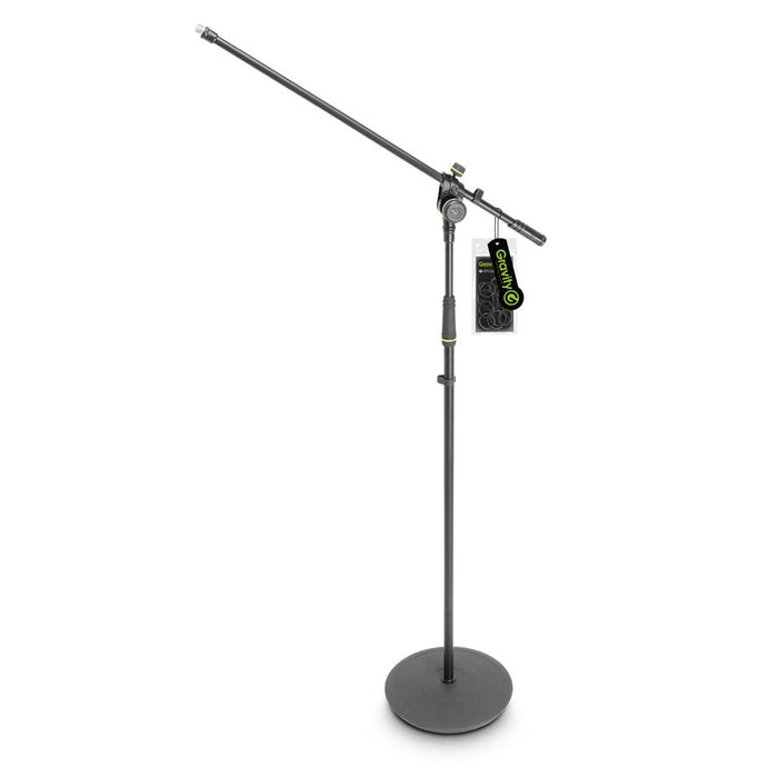 Gravity | MS2321B | Microphone Stand w/ Round Base & 2-Point Adjustment Boom