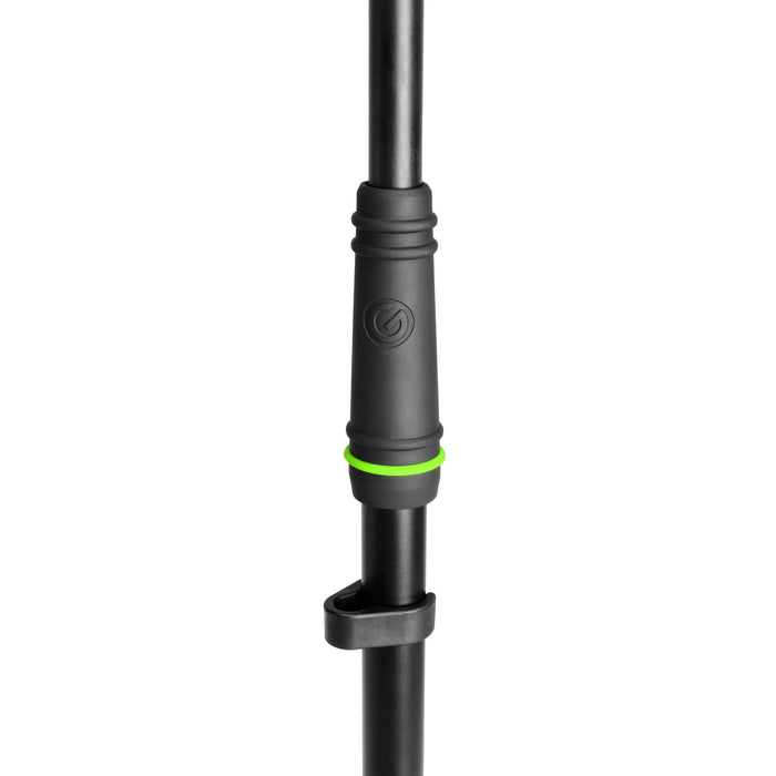 Gravity | MS4322B | Microphone Stand | Folding Tripod Base | 2-Point Adjustment Telescoping Boom