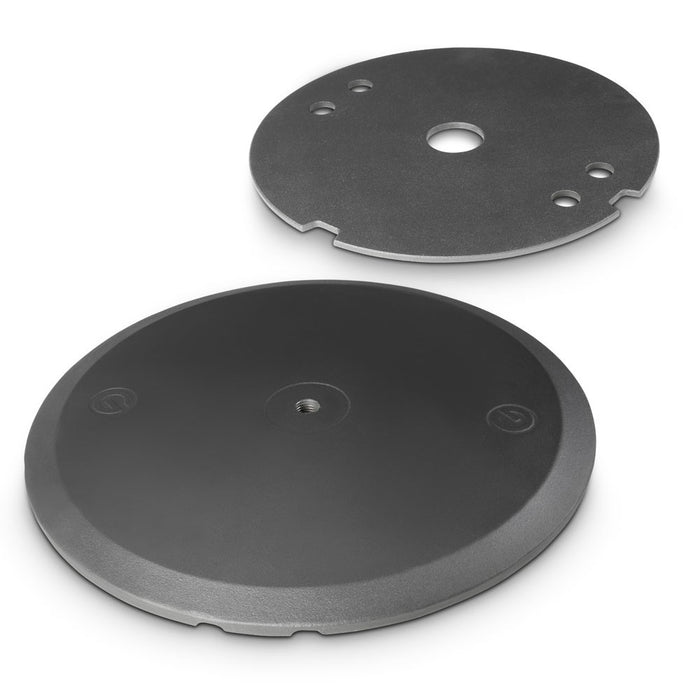 Gravity | WB123SET1B | Round Cast Iron Base & Weight Plate Set for M20 Poles