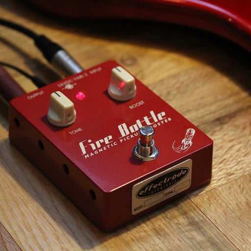 fire bottle pedal Effectrode | Fire Bottle Boost | FB-1A | All-Tube Clean Boost | Fitted w/ NOS Sylvania Tube