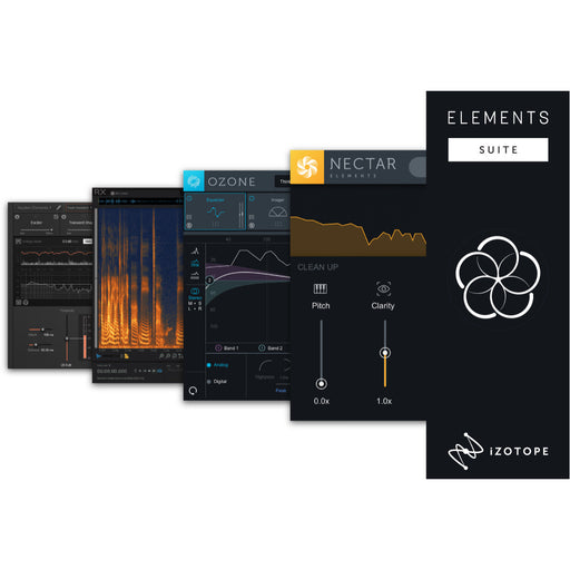 iZotope | Elements Suite | Ozone 8, Neutron 3, RX & Nectar Element Bundle - Gsus4