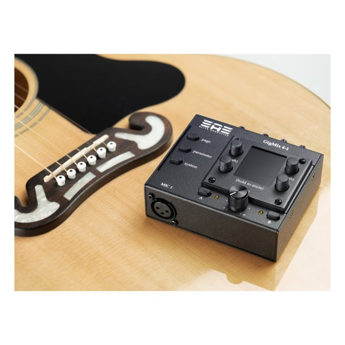 Elite Acoustics | EAE | GigMix 4 - 1 | 4Ch Digital Mixer | w/ DSP Gate, Compressor, EQ, Reverb & Delay (EAE - GigMix4 - 1) - Gsus4