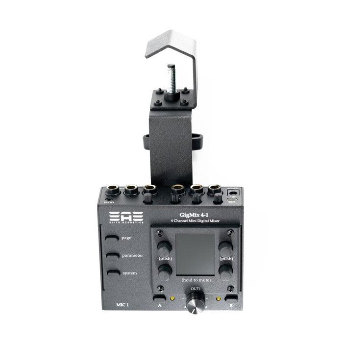 Elite Acoustics | EAE | GigMix 4 - 1 | 4Ch Digital Mixer | w/ DSP Gate, Compressor, EQ, Reverb & Delay (EAE - GigMix4 - 1) - Gsus4