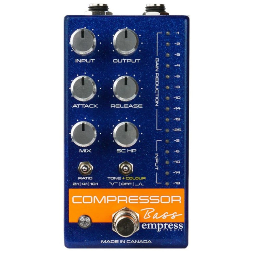 Empress Effects Bass Compressor Voiced for BASS w/ Sidechain Blue