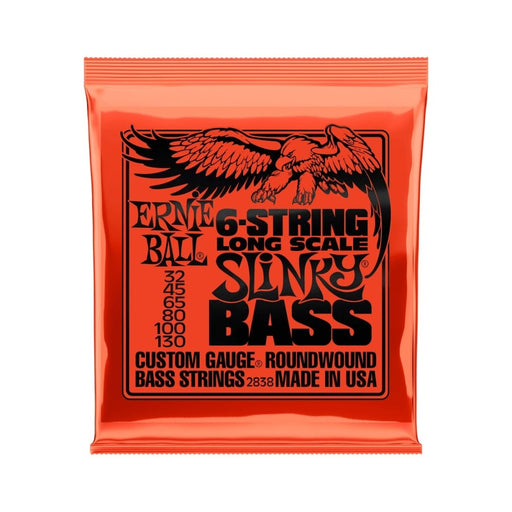 Ernie Ball | 6 - String Long Scale Slinky | Nickel Wound BASS 6 Strings | 32 - 130 | P02838 (P02838) - Gsus4