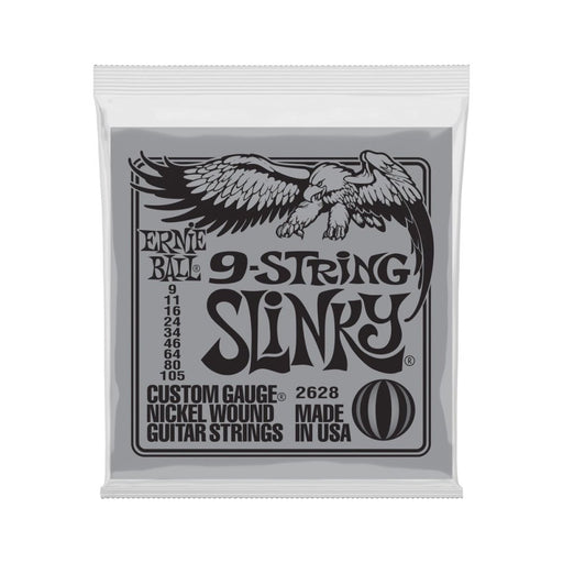 Ernie Ball | 9 - String Slinky | Nickel Wound ELECTRIC Guitar Strings | 9 - 105 | P02628 (P02628) - Gsus4